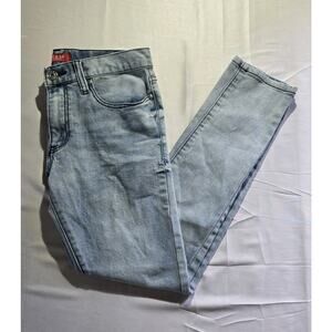 Guess Jeans Mens W32XL30 Blue Denim Medium Rise Skinny Scotch Fit With Faded